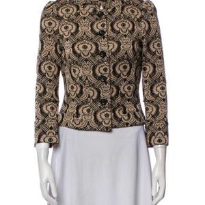 Diane von Furstenberg Printed Evening Jacket - Neutrals Jackets SZ 6